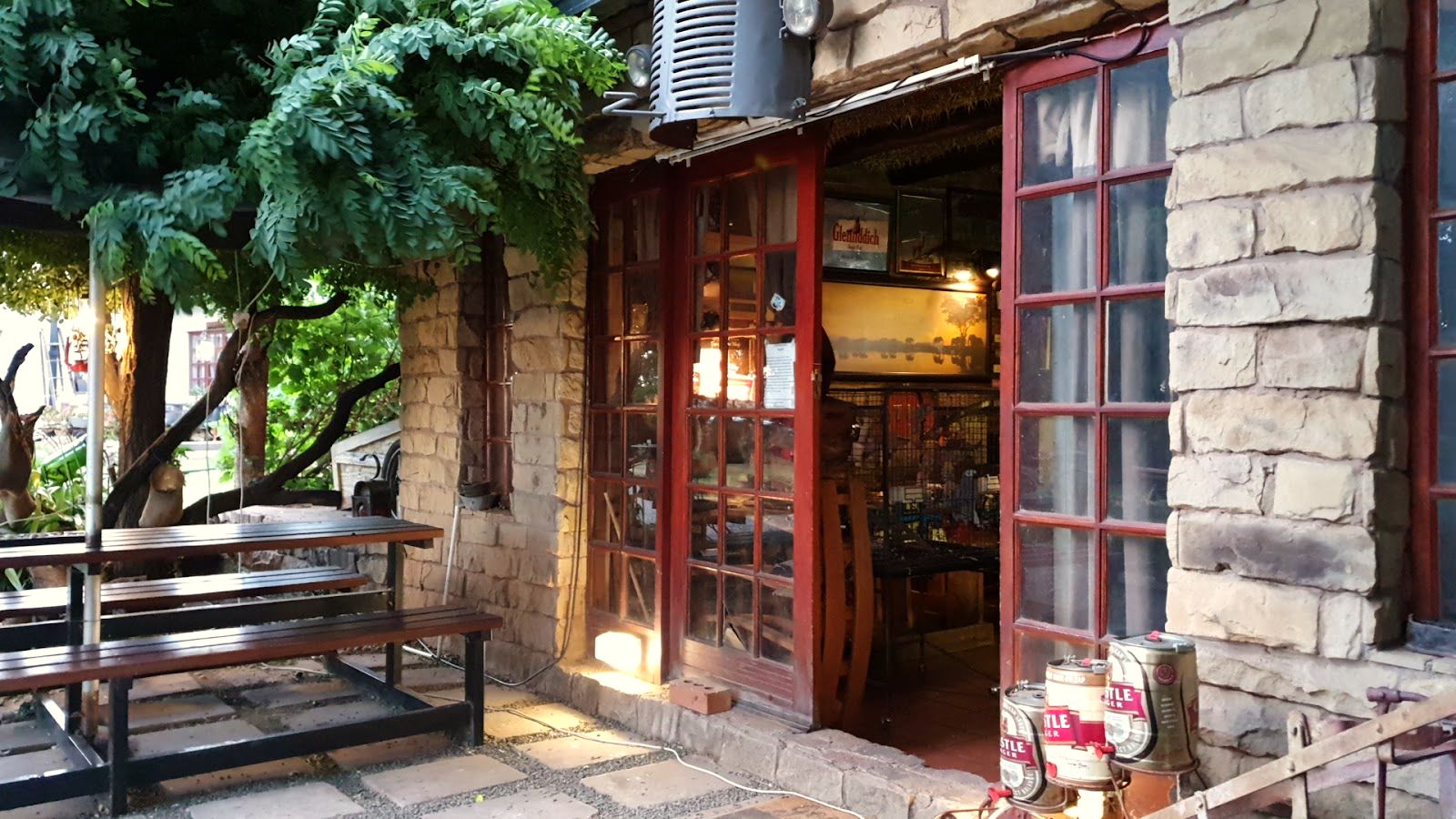 The entrance